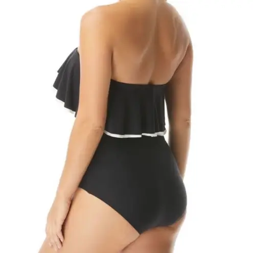 Coco reef Agate Ruffle Bandeau one piece swimsuit