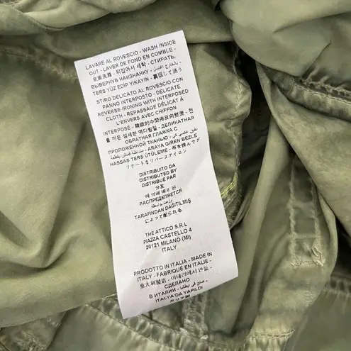 THE ATTICO Fern Long Pant in Military Green Green Size XXS