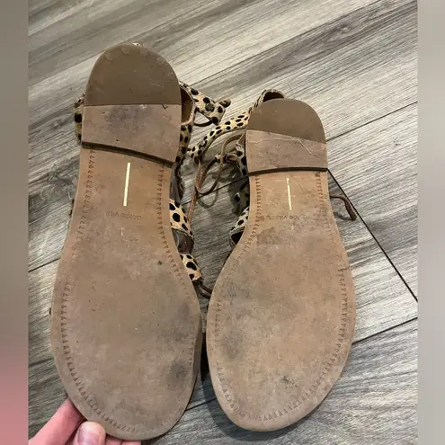 Dolce Vita Cheetah Print Sandals Brown Size 8.5