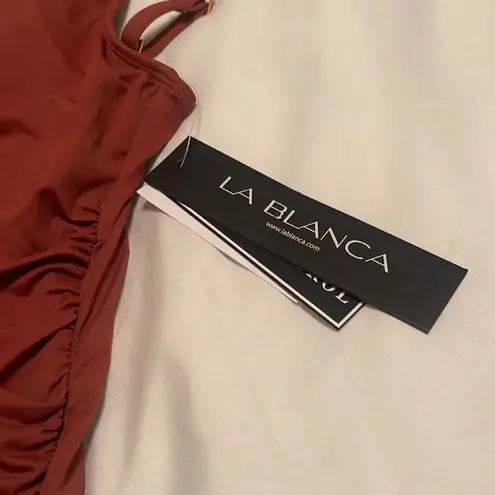 La Blanca Women's Island Goddess One Shoulder Keyhole Tankini Swimsuit