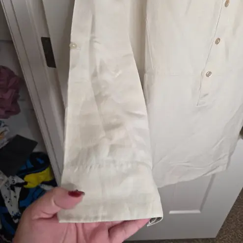 Silhouettes Linen Blend Pull Over Blouse Top Size 2x