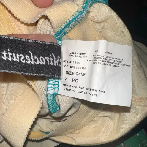 MiracleSuit blue modest 24W cruisewear tankini top