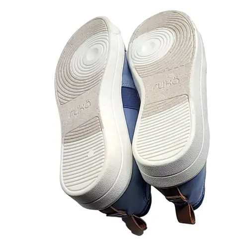 Ryka NWOT Women’s Vivvi Blue Slip-On Sneakers with Front Zipper Size 5M