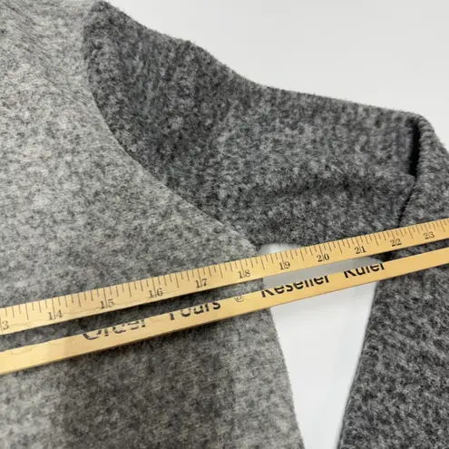 VERO MODA Jacket Women XS Gray Brushed Sofia Contrast Coat Open Front