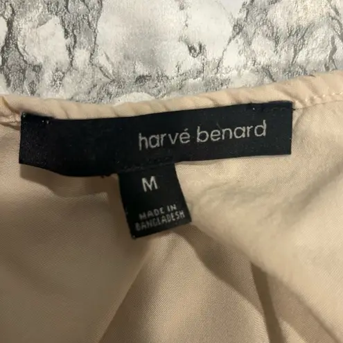 Harvé Benard Cream colored blouse with gold sprinkle accents