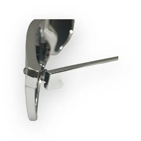 new Classic Horn Rim Wayfarer Sunglasses 𖤐 Silver Metallic 𖤐 UV Protect Lens