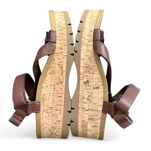 REEF vista higher Luna sandal in cocoa cork brown comfort shoe brown summer