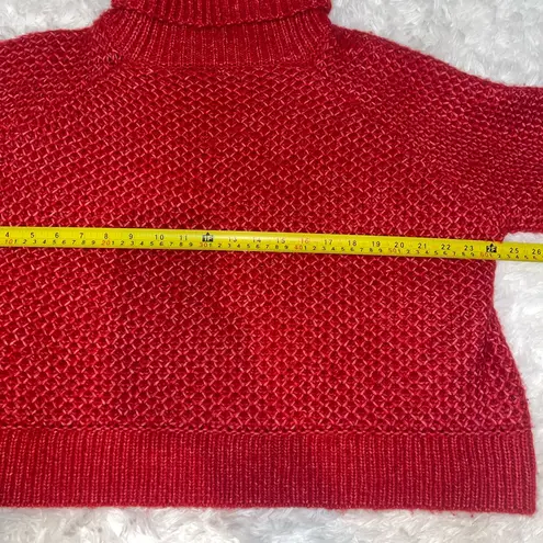 Zenana Outfitters red chunky red turtleneck sweater womans size XL