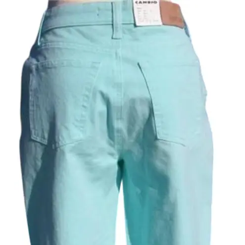Cambio Stretch Karen 4 Pocket Denim Pant 4/6 S Modern Aqua / Turquoise $155 NWT Blue