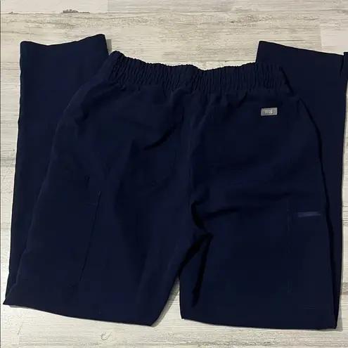 FIGS  High Waisted Yola Skinny Scrub Pants Size Small Navy