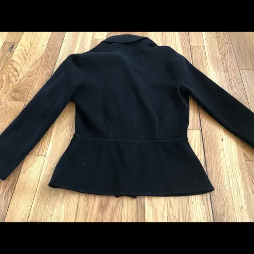 Alfani Womens Knit Open Front Button Blazer XS