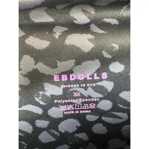 Rebdolls Best Is Yet To Come High Waist Black Leggings Women's Plus Size 3X NWT