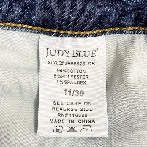 Judy Blue Straight Leg Jeans Size 30 | 10/11 Dark Wash Stretch Denim High Rise
