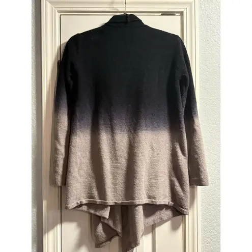 Barefoot Dreams Ombre CozyChic Lite Knit Island Wrap Cardigan Draped Front S/M