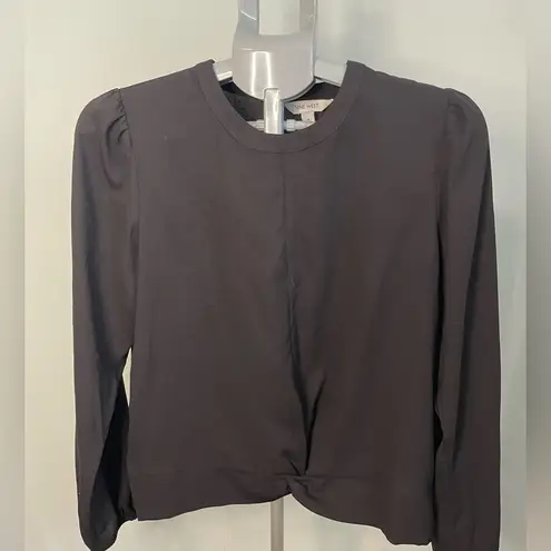 Nine West  Black twist front‎ long sleeved blouse size M thumbnail 3