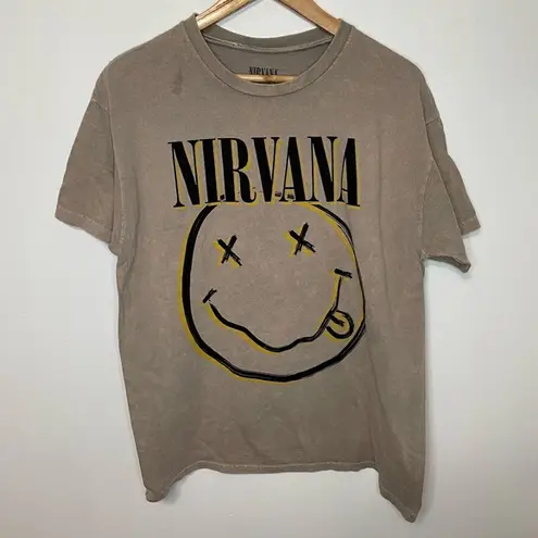 Nirvana Graphic Tshirt FLAWED L Unisex Licensed Short Sleeve Casual Cotton Logo