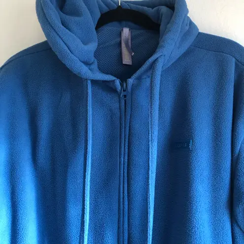 SKIMS  FLEECE LOUNGE OVERSIZED ZIP UP HOODIE size m 
AZURE