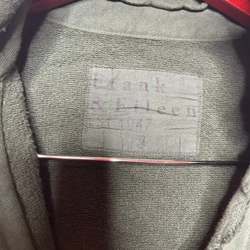 Frank & Eileen Willa Long Sleeve Triple Fleece Wrap Dress in evergreen sz M