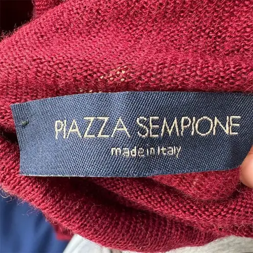 Piazza Sempione Women's Burgundy Turtleneck Sweater Size 42