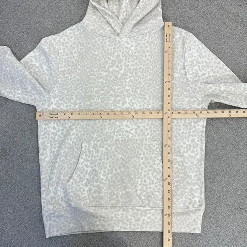 Ragdoll LA Stone Leopard Print Oversized Hoodie Leggings Set Ivory Tan Large