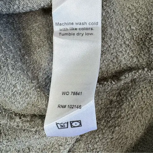 Michael Stars Ariana Raw Edge Ruffled Flutter Sleeve Sweatshirt Medium