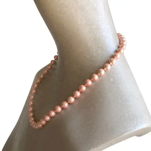 Three Beaded Medium Light Gray Small Pink Avon Marked Mini Ivory Necklace Bundle