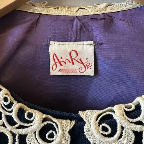 Vintage 50's/60's AnR Jr Navy Blue Lace