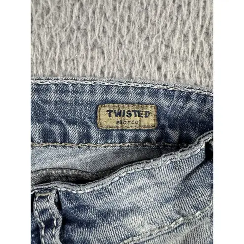 Silver Jeans Silver Twisted Jeans Women 27x29 Low Rise Distressed Destroyed Bootcut