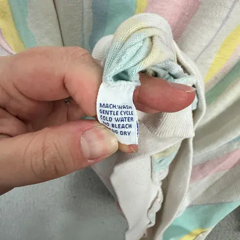 Fine Sports Top Womens Petite Pastel Stripe 80s 90s Pullover Preppy Soft Girl Size undefined