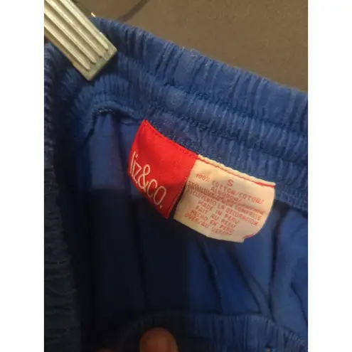 Liz & Co Vintage 90s Blue Small Shorts Casual Lounge Coastal Comfy Exercise