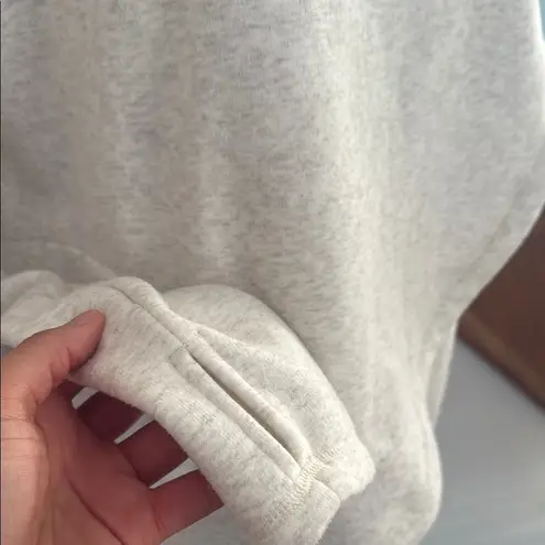 Athleta  Gray Cowl Neck Sweater Cozy Casual Sweatshirt with Zip Small