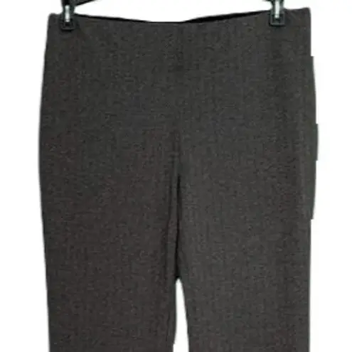 PEACH Womens Pull On Pants Size S Dark Gray Knit Legging Style Mid Rise Pockets