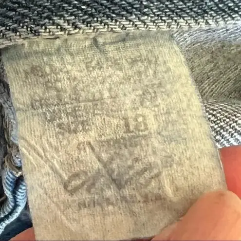 Vintage Chic Mom Jeans Plus Size 18 Cotton Denim High Waist Cheeky Bootie 90s Blue