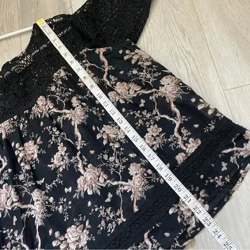 Denim & Supply Ralph Lauren Floral Crochet romantic dainty blouse (xlarge)