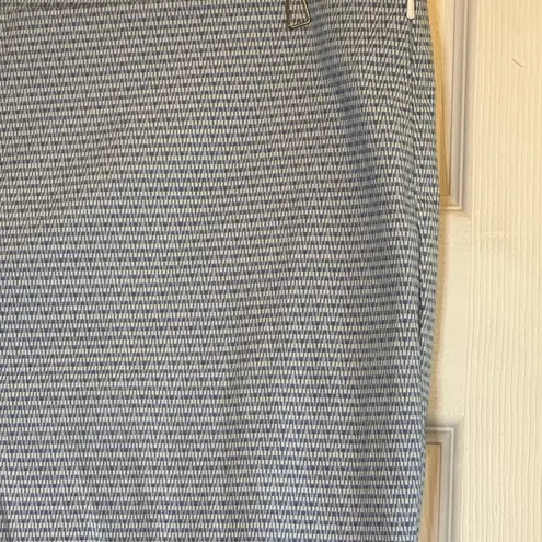 Dress Pants Blue Pattern Career Casual Stretch Trousers Size Unknown