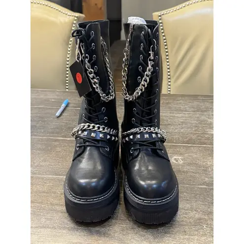 Dockers NEW by Gerli Women's 45vl212 Mid Calf Boot Size 39 Moto Goth Grunge