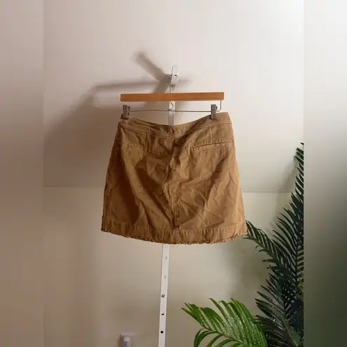 Nili Lotan Remy Sahara Utility Mini Skirt size 10 Tan