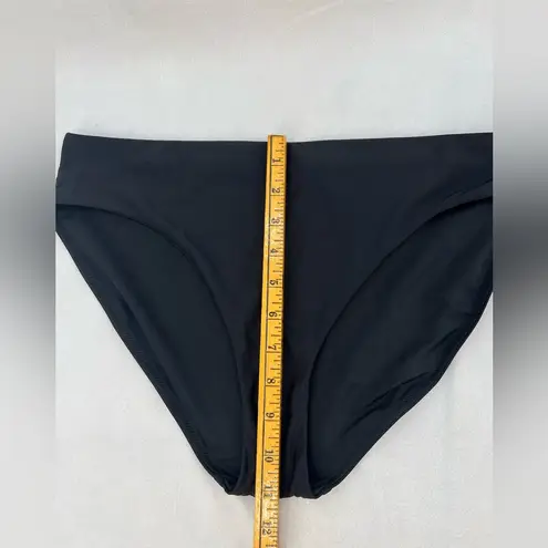 CALIA Women's Mid Rise High Leg Cheeky Swim Bottoms M Black Size M