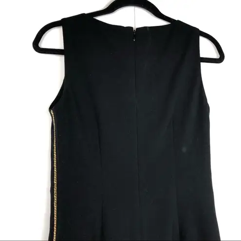 Calvin Klein  Black Gold Chain Career Short Dress 2