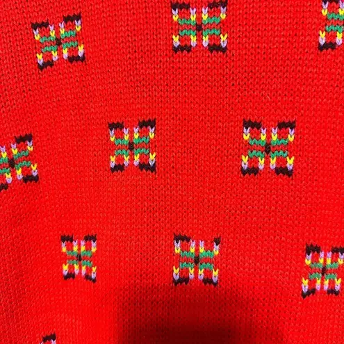 Authentic Vintage Red Sweater Dress Christmas Large/XL