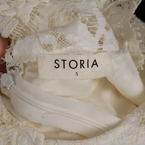 Storia  Learn To Love White Lace Dress Small