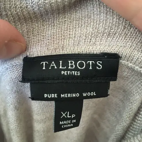 Talbots  merino wool oatmeal XLP turtleneck sweater