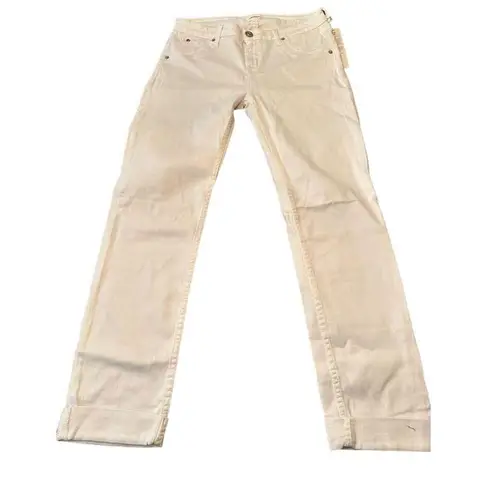 Hudson Women's Bacara Crop Jeans Size 29 White Cropped Denim Pants