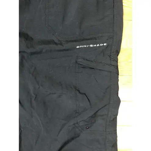 Columbia New  Omni Shade Straight Outdoor Pants Womens 12 Black Hiking Walking