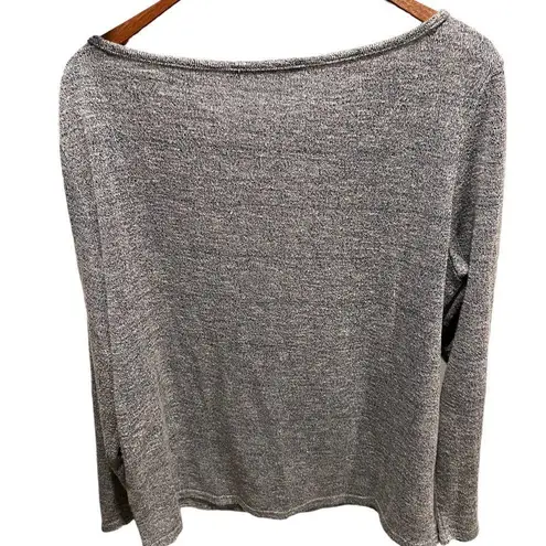 Zanzea blue and grey heathered long sleeved light weight sweater size XXL