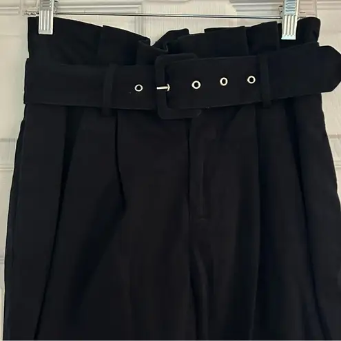 Scotch & Soda Navy Blue High Rise Peached Cotton Paper Bag Pants Size XS 140.00 - Image 13