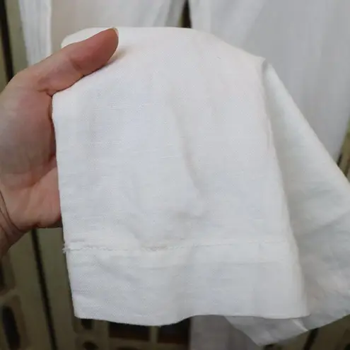 Outback Red White Linen Drew Fit Pants Size 6