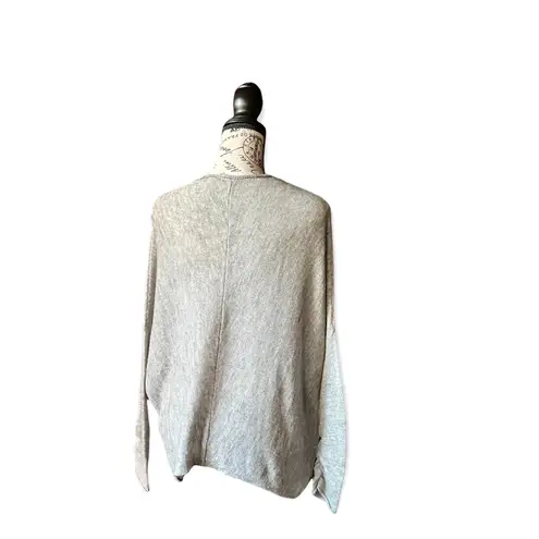 Free People Womens  Gravy Neck Pull Over Oversize Cotton Blend Or Sweater Xs