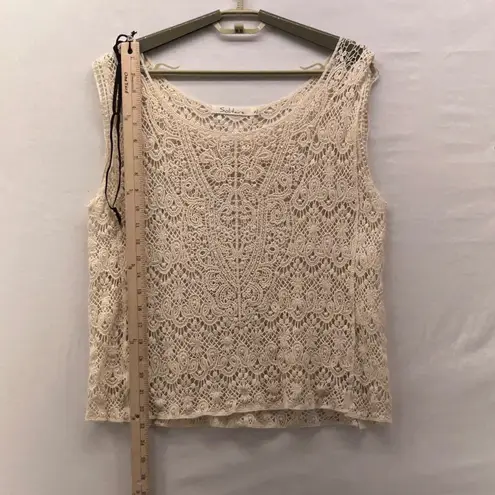 Solitaire Crochet Lace Top Cream Small