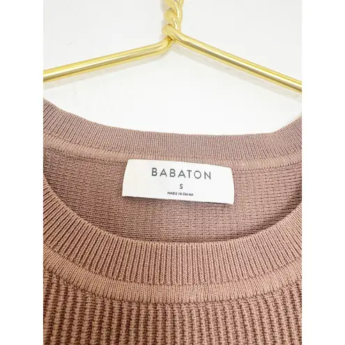 Aritzia  Babaton Sculpt Knit Muscle Tank Size Small Brown Cropped Quiet Luxury